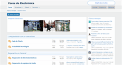 Desktop Screenshot of forosdeelectronica.com