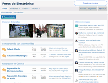 Tablet Screenshot of forosdeelectronica.com